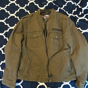 Harley Davidson green jacket large